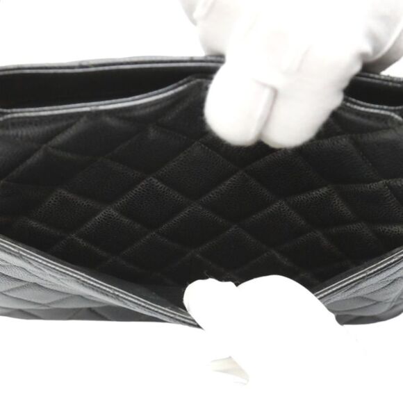 Chanel Shopping Black Leather Tote Bag (Pre-Owned) - Picture 16 of 16